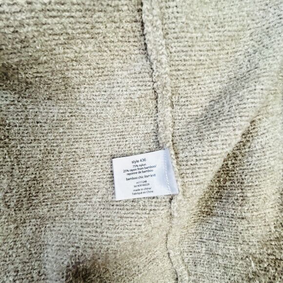 BAREFOOT DREAMS Waterfall Cardigan  S/M Bamboo Chic Lite Open Front Knit Gray - Picture 12 of 16